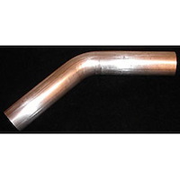 MB45225 Exhaust Pipe, Universal, 2-1/4" 45 Degree Mandrel Bend .049 Wall