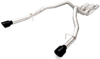 RAM19CBR-B Redline Series Cat-Back Exhaust System with Y-Pipe & X-Pipe Dodge Ram 1500 5.7L - 5 in. Black Tips - Aggressive Sound