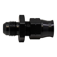 6020109B 6AN Male Flare to 3/8 Inch Hardline Compression Adapter (Incl 1 Olive Insert) Anodized Matte Black