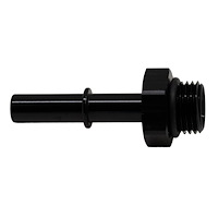 6020114B 6AN ORB Male to 5/16 Inch Male EFI Quick Connect Adapter (Incl O-Ring) Anodized Matte Black