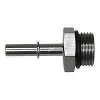 6020124 10AN ORB Male to 5/16 Inch Male EFI Quick Connect Adapter (Incl O-Ring) Anodized DW Titanium