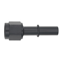 -6 AN to 3/8 in. EFI Quick Disconnect Fitting [Female Flare Swivel, Matte Black]