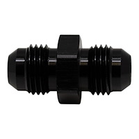 6020202B 6AN Male Flare to 6AN Male Flare Coupler Anodized Matte Black