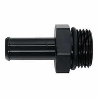 6020515B 10AN ORB Male to 1/2 Inch Male Barb Fitting Anodized Matte Black