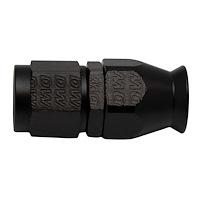 6020850B 6AN Female Swivel Straight Hose End PTFE (Incl 1 Olive Insert) Anodized Matte Black