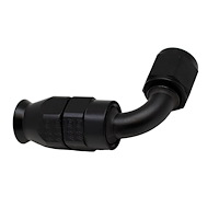 6020852B 6AN Female Swivel 90-Degree Hose End PTFE (Incl 1 Olive Insert) Anodized Matte Black