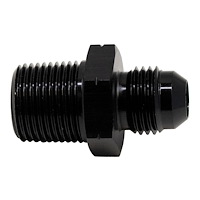 6020902B 6AN Male Flare to 3/8 Inch Male NPT Adapter Anodized Matte Black