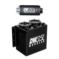 635135ST 3.5L modular surge tank universal. Includes 1 350iL In-line Fuel Pump
