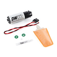 96521006 DW65C Series 265lph Compact Fuel Pump with mounting clips & Install Kit for