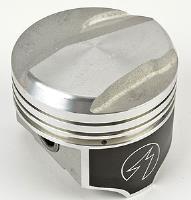 396ci Aluminum Closed Chamber Stock-Type Pistons, .040" Overbore Piston Bore: 4.134"