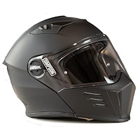 Mod Bandit Motorcycle Helmet, X-Large [Flat Black]