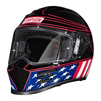Speed Bandit Motorcycle Helmet, Large [Americana Classic]