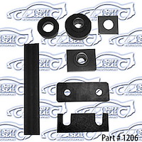 Body To Frame Mounts 55-57 Chevrolet 2 Door 4 Door Sedan, Nomad, Pontiac Safari, Oldsmobile