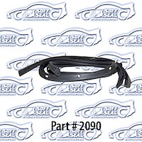 Roofrail Weatherstrip W/ Clips 59-60 Chevrolet, Cadillac, Pontiac, Oldsmobile, Buick, 2 Door Hardtop