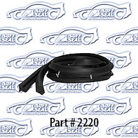 Roofrail Weatherstrip 59-60 Chevrolet Belair, Buick Impala, Lesabre, Invicta 4 Door Hardtop