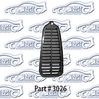 3026 Door jamb louver 68-69 Chevrolet Camaro, Pontiac Firebird, 2 Door Hardtop Convertible