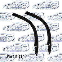 Pillar Post Weatherstrip & Molded Ends 68-69 Chevrolet Camaro, Pontiac Firebird
