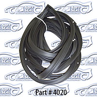 Door Weatherstrip W/ Clips Chevy II, Nova 1968-74, 2-Door