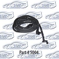 Door Weatherstrip W/ Clips & Molded Ends Chevelle, A-Body 1964-65, Hard Top and Convertable