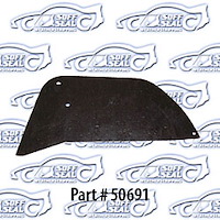 A-Arm Seal, Plastic Inner Fenders, W/ Staples 70-72 Chevrolet Monte Carlo