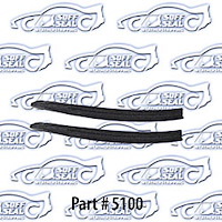 Glass Run Channel Front Door Window 1964-65 Chevrolet Chevelle, Pontiac Gto, Lemans, Oldsmobile Cutlass, 442, Buick Skylark