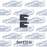 Rubber Door Jambs, U-Shape 64-65 Chevrolet Chevelle, Pontiac LeMans, GTO, Oldsmobile Cutlass, Buick Skylark