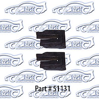 Rubber Door Jams (U-Shaped) 66-67 Chevrolet Chevelle, Pontiac Lemans, Gto, Oldsmobile Cutlass, Buick Skylark