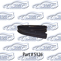 Door glass run channel fits in door frame upper & rear 68-72 Chevrolet El Camino