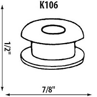 Wiper Motor Grommet .85" dia.