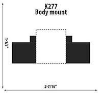 Body Mount Rectangular