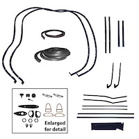 Weatherstrip Kit 1955 Chevy 210 Bel Air 2 Door