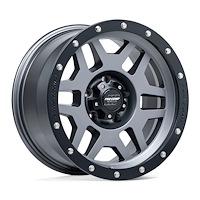 PXA2641-7973 PA41 PHASER Wheel [Size: 17"x9"] Matte Graphite w/Black Lip Finish