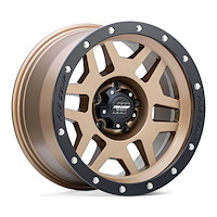 PXA9641-7973 PA41 PHASER Wheel [Size: 17"x9"] Matte Bronze w/Black Lip Finish