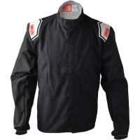 102382 Apex Kart Racing Jacket Black/Black - Large