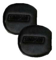 2021K YXZ Door Latch Pads Black/Black (pair) Black with black embroidery