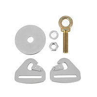 Floor Mount Kit 2 each: Floor Mount Belt Clips, Eye Bolts, Nuts, Washers