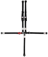 3B22PIKX D3 Off-Road 5-Point Safety Harness 2 in. Padded Straps [Black]