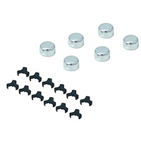Chrome Bolt Caps Fits 7/16" & 10mm Bolt Heads