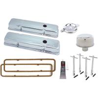 Small Block Chevy Chrome Valve Cover Kit