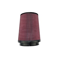 8-Layer Oiled Cotton Gauze Air Filter, 5.00 in. Flange ID, 6.5 in. Base, 8 in. Media Height, 5.30 in. Inertia Top
