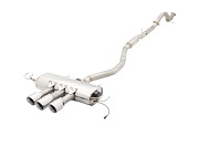 ES-HCR17-VMK-CBS Exhaust System Kit for 2017-2021 Honda Civic, Cat-Back