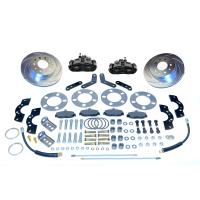 Single Piston Rear Disc Brake Conversion Kit Early Ford 9" Large Bearing Rear Ends