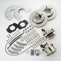 Single Piston Rear Disc Brake Conversion Kit For AMC 20 Axles with Warn Full Floating Hubs