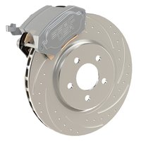 A551-21-DS ​Rear Redline Large Bore Piston Billet Aluminum Caliper Kit for 2015-2023 Mustang [Includes DS Rotors, Anodized]