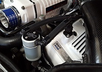 Oil Separator 3.0, Driver Side, Clear Anodized [2007-2014 Ford GT500]