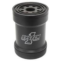 Billet HP6 Filter 75 Micron 1 1/2-12 threads 4 1/4 X 5 1/4 long Buna O-Rings