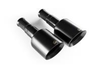 Direct-Fit Exhaust Tip Set fits Select Late-Model Dodge Ram 1500 [Black Powder-Coat Finish]