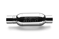 Turbine Performance Muffler, Inlet/Outlet: 3.500 in., Overall Length: 20 in. [Mirror Polished Finish]