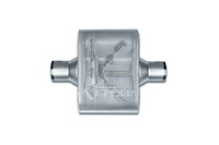 Street-Series Street Flow Muffler, 1-Chamber Inlet/Outlet: 2.250 in., Center In/Center Out [Satin Finish]