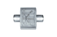 Street-Series Street Flow Muffler, 1-Chamber, Inlet/Outlet: 3 in., Center In/Center Out [Satin Finish]